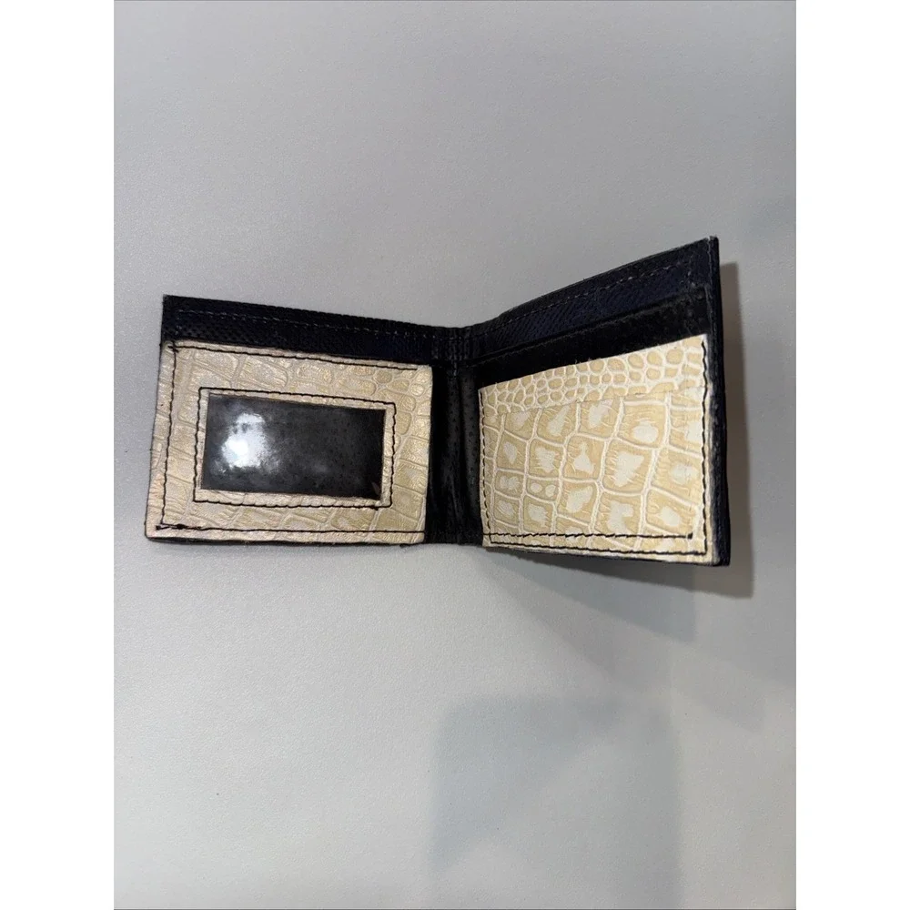 LSU Tigers Handtooled Engraved Bi-fold Wallet Black